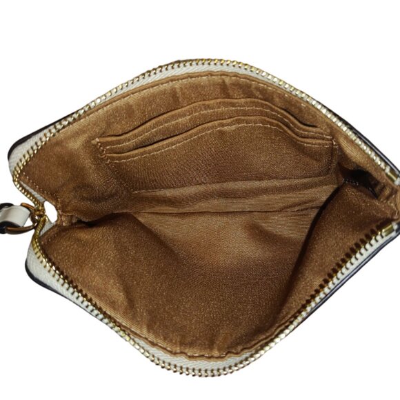 Coach Corner Zip Around Wristlet with Signature Monogram Print - Picture 5 of 5